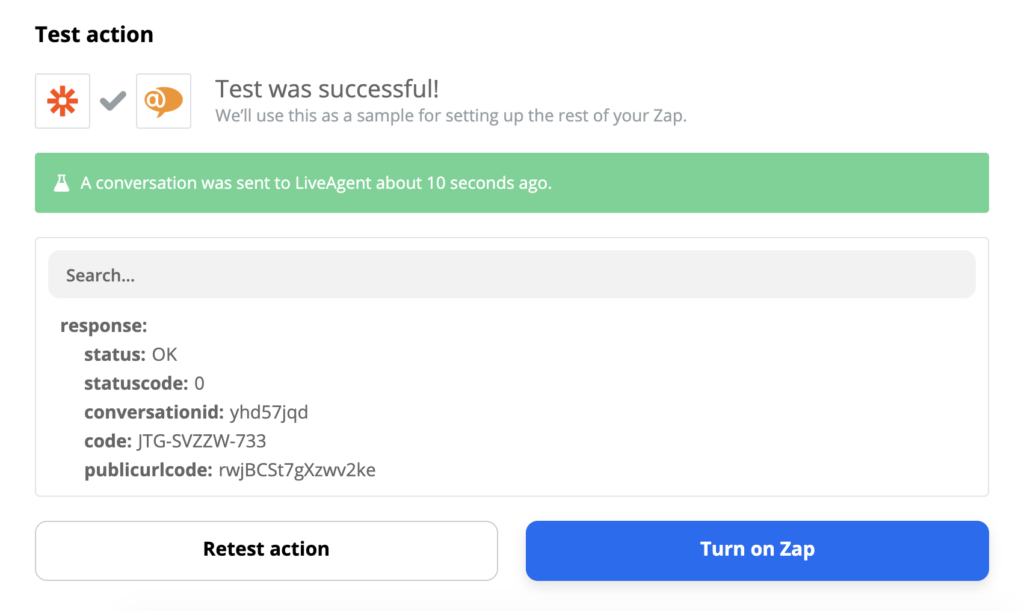 LiveAgenti ja Slacki integreerimise edukas test Zapieris